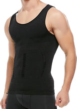 Load image into Gallery viewer, KOCLES Mens Athletic Compression Shirt Slimming Body Shaper Tank Top Abs Abdomen Slim Vest Undershirt