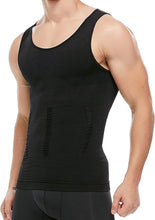 Load image into Gallery viewer, KOCLES Mens Athletic Compression Shirt Slimming Body Shaper Tank Top Abs Abdomen Slim Vest Undershirt