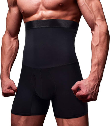 KOCLES Men Tummy Control Shorts High Waist Slimming Body Shaper Compression Shapewear Belly Girdle Underwear Boxer Briefs