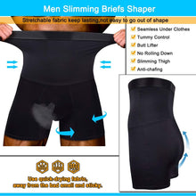 Load image into Gallery viewer, KOCLES Men Tummy Control Shorts High Waist Slimming Body Shaper Compression Shapewear Belly Girdle Underwear Boxer Briefs