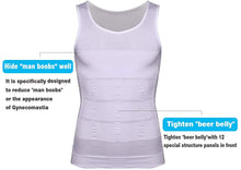 Load image into Gallery viewer, KOCLES Mens Compression Tank Top Slimming Body Shaper Vest Shirts Abs Slim Gym