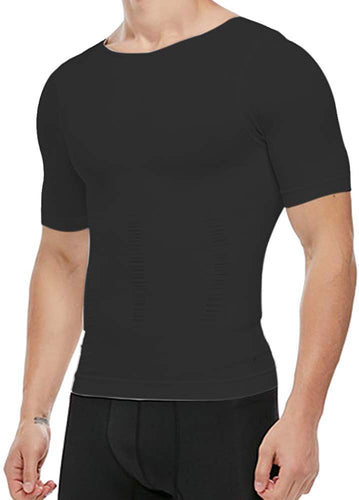 Men's Compression Shirt Undershirt Slimming Tank Top Workout Vest Abs Abdomen Slim Body Shaper