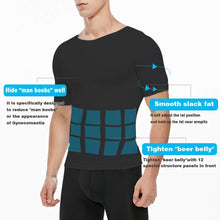 Load image into Gallery viewer, Men&#39;s Compression Shirt Undershirt Slimming Tank Top Workout Vest Abs Abdomen Slim Body Shaper